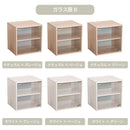 KaguBuy キューベル キューブボックス CUBE BOX オープン ガラス扉付き 棚付き 鍵付き 収納ボックス くすみカラー カラーボックス A4サイズ対応 木製 正方形 収納棚 リビング収納 おしゃれ ナチュラル