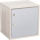 KaguBuy キューベル キューブボックス CUBE BOX オープン ガラス扉付き 棚付き 鍵付き 収納ボックス くすみカラー カラーボックス A4サイズ対応 木製 正方形 収納棚 リビング収納 おしゃれ ナチュラル