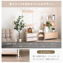 KaguBuy オール ハンガーラック スリム 省スペース 幅60 cm おしゃれ 北欧 コートハンガー 洋服掛け 衣類収納 木製 スチール 白 ホワイト ナチュラル クローゼット 棚付き 引き出し フック 収納ラック ワードローブ オープンラック