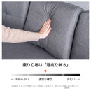 KaguBuy キュランダ カウチソファー 3人掛け 4人掛け L字 オットマン付き ソファー コーナーソファー 三人掛け 四人掛け 3人がけ 4人がけ 三人がけ 四人がけ L字型 L型 ライトグレー ダークグレー ブラウン おしゃれ 大型 大きめ 大きい