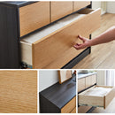 KaguBuy ラース チェスト タンス 幅90 3段 完成品 ローチェスト たんす 国産 大川家具 引出し 収納家具 収納 木製 リビング クローゼット 北欧 モダン