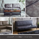 KaguBuy レム  ソファ 2人掛け レザーファブリック 2人用 脚取り外し可能 ローソファ 3人掛け 2P ソファー リビング【大型商品】