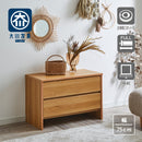 KaguBuy リカ  チェスト ローチェスト 幅75 2段 完成品 衣類収納 整理タンス 箪笥 たんす 木製チェスト