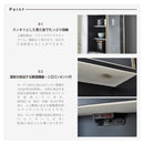 KaguBuy ライト レンジ台 キッチンボード 幅140cm 完成品 キッチン収納 収納家具 調湿機能 ２口コンセント付 シンプル おしゃれ モダン 組立設置付 アウトレット【大型商品】