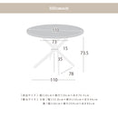 ダイニングテーブル 単品 円形ガラス 110丸 テーブル 北欧ガラステーブル 幅110cm カフェ風 デザイナーズ風 コンパクト 可愛い ラウンド Lucas リュカ