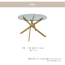 ダイニングテーブル 単品 円形ガラス 110丸 テーブル 北欧ガラステーブル 幅110cm カフェ風 デザイナーズ風 コンパクト 可愛い ラウンド Lucas リュカ