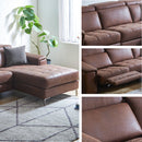 組立設置  ソファ ソファー 片電動カウチソファ カウチソファ 電動ソファ リクライングソファ USB付 レザー風 レザーファブリック 電動リクライニング 電動カウチソファ 3人掛け レザーファブリック アークス 大型商品