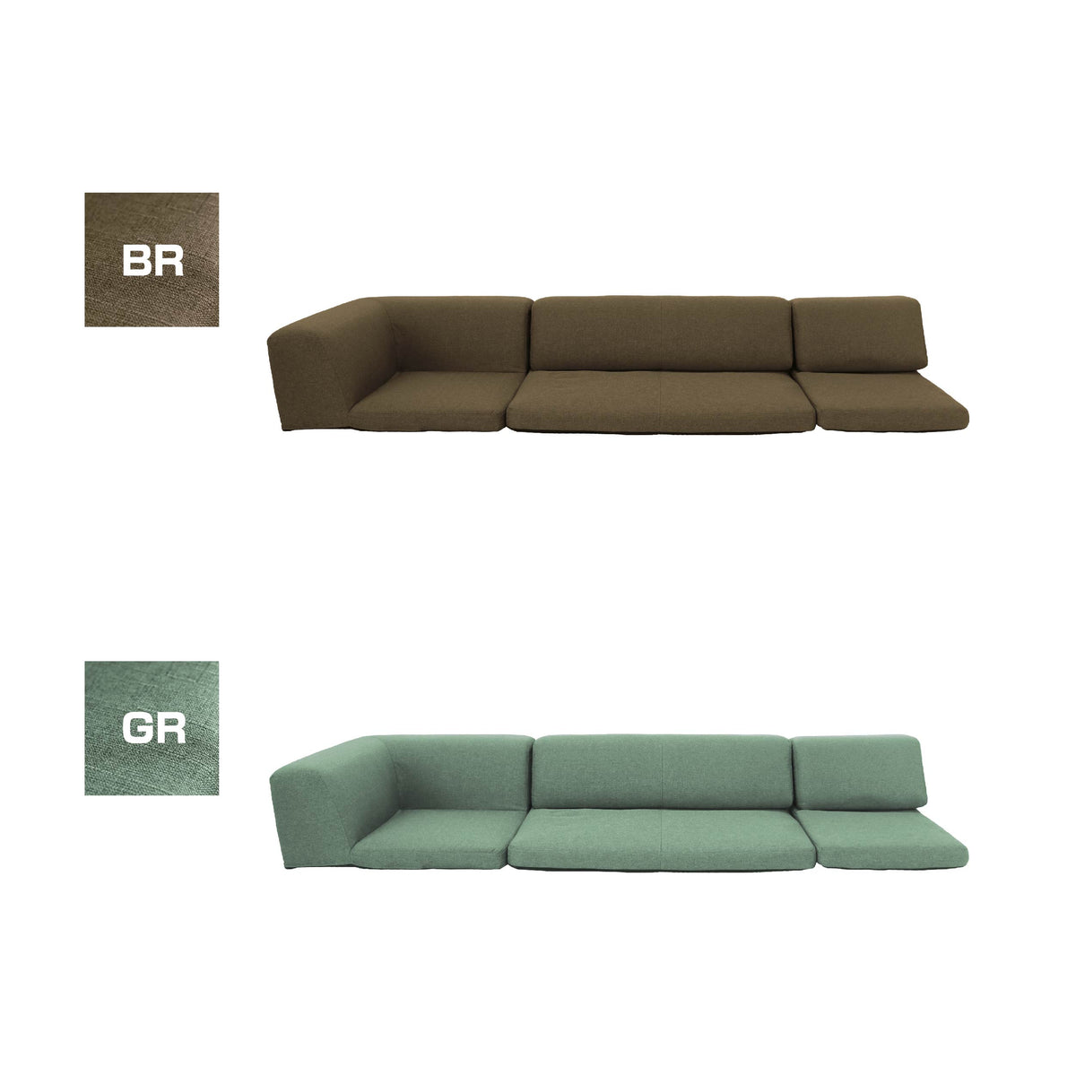 DOMINO　コーナーソファ3点セット　BE/BK/BR/IV/RD DOMINO コーナーソファ3点セット BE/BK/BR/IV/RD KaguBuy ミト