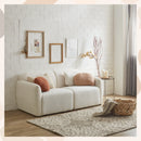 KaguBuy モリマー ソファ 2人掛け ブークレ 韓国 クッション おしゃれ ソファー 二人掛け 2人掛けソファ【大型商品】