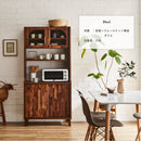 KaguBuy ノカ オープンボード キッチンボード 食器棚 幅85 ハイタイプ 日本製 大川家具 キッチン収納 収納家具 組立設置付【大型商品】