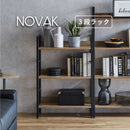 KaguBuy ノバック ラック 幅60 3段 木製 棚 シェルフ 収納 収納棚 収納ラック おしゃれ 西海岸 ヴィンテージ