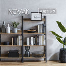 KaguBuy ノバック ラック 幅60 4段 木製 棚 シェルフ 収納 収納棚 収納ラック おしゃれ 西海岸 ヴィンテージ