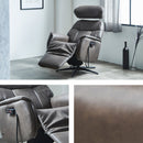 【組立設置無料】電動リクライニング ソファー リクライニングソファ 1人掛け 1人用 エアバック マッサージ ヒーター機能 回転 ヘッドレスト エコレザー 高反発ウレタン 安全設計 リモコン操作 リラックスチェア 椅子 KaguBuy ビット【大型商品】