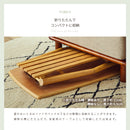 KaguBuy ルッコ テーブル 幅85 センターテーブル ローテーブル 折りたたみ 棚付 収納 折りたたみ 一人暮らし 新生活