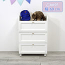 KaguBuy モープ チェスト タンス 幅60cm 収納 子ども キッズ家具 引出し キャスター付き たんす 箪笥 北欧 おしゃれ 高級感