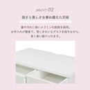 KaguBuy モープ デスク 白 学習机 引出し 北欧 おしゃれ コードスリット パソコンデスク ノートパソコン 高級感 化粧板 書斎机 机 一人暮らし 在宅ワーク 勉強 子供 かわいい キッズ 韓国風 シンプル ホワイト 1人暮らし 女子