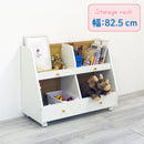 KaguBuy モープ 収納ラック おもちゃ箱 絵本棚 収納 木製 白 子ども キッズ家具 キャスター付き 北欧 おしゃれ 高級感 化粧板 子供 こども かわいい キッズ 韓国風 シンプル ホワイト