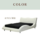 KaguBuy ポート 組立設置込 ベッド ダブルベッド フレームのみ ベット ダブルベッド ダブルベット 脚付き おしゃれ 合成皮革 PVC レザー調 かっこいい【大型商品】