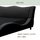 KaguBuy ポート 組立設置込 ベッド ダブルベッド フレームのみ ベット ダブルベッド ダブルベット 脚付き おしゃれ 合成皮革 PVC レザー調 かっこいい【大型商品】