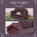 ヴェルサイユ ペットソファ ペットグッズ ファブリック ソファー 猫 犬 子供用 引っかき傷に強い 特殊生地 姫系 安全設計 撥水 はっ水 傷に強い エレガント 高級感 ガーリー ワインレッド pso-1357