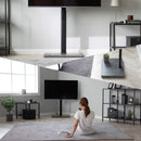 ＼新色追加／ テレビスタンド ハイタイプ 32〜70型 棚付き 左右首振り 高さ調整 角度調整 壁寄せ スチール  震度6 32 55 70 インチ VESA 600×400 壁固定ワイヤー 耐震 傷防止 おしゃれ シンプル ブラック グレー TVスタンド スリム 角度調節 高さ調節 耐震 自立式