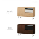 KaguBuy ルノー チェスト リビングチェスト AVチェスト 幅120 半完成品 北欧 モダン おしゃれ スチール脚