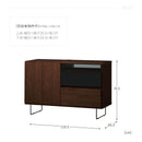 KaguBuy ルノー チェスト リビングチェスト AVチェスト 幅120 半完成品 北欧 モダン おしゃれ スチール脚