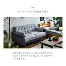 KaguBuy リア ソファ 2人掛け クッション付き 脚取り外し可能 ローソファ 2.5人掛け 2P ソファー かわいい 韓国 ツートン おしゃれ 北欧 木脚 布張り【大型商品】