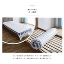 KaguBuy セレスタ セミダブルベッド マットレス付き 圧縮マットレス ベッド 宮無し 竹 竹無垢 すのこ ベッドフレーム 木製 フレーム シンプル フレームのみ 北欧 ナチュラル ライトブラウン 寝具 家具【大型商品】