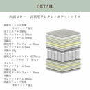 マットレス ワイドダブル ベッドマット ベットマット ポケットコイルマットレス 高密度ウレタン 体圧分散マットレス マット ベッド用 寝具 厚さ28cm ベッド用マットレス Sherry セリー  Silver