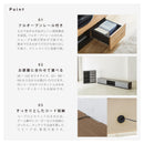 KaguBuy ロール テレビボード 幅90 ローボード 完成品 テレビボード テレビラック TV台 木目 国産