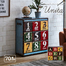 スチールチェスト 洋風チェスト タンス リビング収納 洋風タンス 収納タンス 数字 オシャレ お洒落 モダン Unita  ウニタ