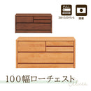 アルダー材国産幅100cm2段チェスト＜アリセア＞チェスト 幅100cm 2段 ナチュラル 国産品 完成品 おしゃれ ローチェスト ロータイプ ベンチチェスト 衣類収納 整理タンス レール付 木製 大容量 大川家具 自然塗装