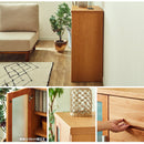 KaguBuy アリセア サイドボード 幅60 幅60cm ナチュラル 国産 完成品 飾り棚 キャビネット コレクションボード リビング収納 収納家具