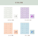 タンス チェスト 完成品 整理タンス たんす 箪笥 幅80cm 5段 エナメル塗装 ハイチェスト 衣類収納 木製 国産 ホワイト/ラベンダー/ピンク/ブルー Cerulean セルリアン 80-5チェスト *