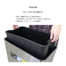 KaguBuy EKO ゴミ箱 ダストボックス 45L インナーボックス付き センサー 自動開閉 自動感知 縦型 たて型 縦置き ふた付き オート EKO イーケーオー ECO ステンレス製 シルバー  キッチン