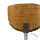 KaguBuy メスト カウンターチェア 1脚 バーチェア 昇降 回転式 チェア チェアー 背もたれ付 木製 PVC 合皮 合成皮革