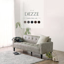 KaguBuy デッゼ ソファ 2.5人掛け レザーファブリック ヴィンテージ ソファー ローソファ 2人掛け 2.5P 2P 2人用 レトロ レザー調【大型商品】