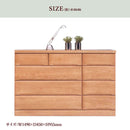 KaguBuy ネーヴェ チェスト 桐チェスト ローチェスト 完成品 桐箪笥 桐タンス おしゃれ 整理タンス 幅150 4段 国産 日本製 木製 引き出し レール付き リビング 寝室 収納 大川家具 大容量【大型商品】