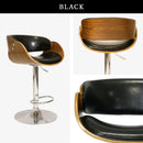 KaguBuy 644 昇降式バーチェア カウンターチェア バーチェア 昇降式 360度回転 背もたれ付き 椅子 チェア イス チェアー おしゃれ モダン