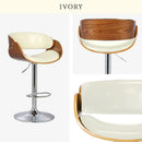 KaguBuy 644 昇降式バーチェア カウンターチェア バーチェア 昇降式 360度回転 背もたれ付き 椅子 チェア イス チェアー おしゃれ モダン