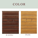 ハイチェスト 収納チェスト 桐 ウレタン樹脂塗装 箱組ロッキング 長引き出しフルオープンレール付き 垣板１５ｍｍ 底板１２ｍｍ(べた底) ２色 ダークブラウン ナチュラル 105ハイチェスト Chad【大型商品】