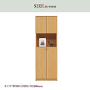 収納ボックス 収納ケース ハイチェスト ポリエステル樹脂塗装 強化紙 差し込み式 プラ板 棚板４枚 ３色 ダークブラウン ナチュラル ホワイト シューズラック 60H Varney【大型商品】