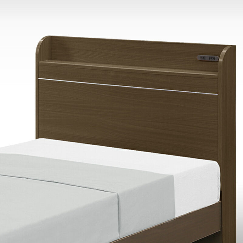 ベッド 寝具 シングルベッド シングル  棚付きベッド 棚付き 脚付きベッド 脚付き コンセント付きベッド ベッドフレーム マットレス ブラウン ホワイト ダークブラウン ナチュラル おしゃれ 組み換えベッド 送料無料