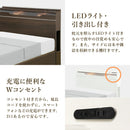 ベッド 寝具 シングルベッド シングル すのこベッド 棚付きベッド 収納付きベッド フロアライト付きベッド コンセント付きベッド ベッドフレーム ブラウン ホワイト ダークブラウン ナチュラル【大型商品】