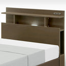 ベッド 寝具 シングルベッド シングル 棚付きベッド 棚付き 収納付きベッド フロアライト付きベッド コンセント付きベッド ベッドフレーム【大型商品】