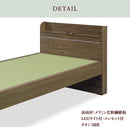 KaguBuy ロータス ベッド ベッドフレーム ライト付 Wスライドコンセント付 国産 日本製 幅100 和風 畳ベッド【大型商品】