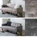 KaguBuy デッゼ ソファ 2.5人掛け レザーファブリック ヴィンテージ ソファー ローソファ 2人掛け 2.5P 2P 2人用 レトロ レザー調【大型商品】