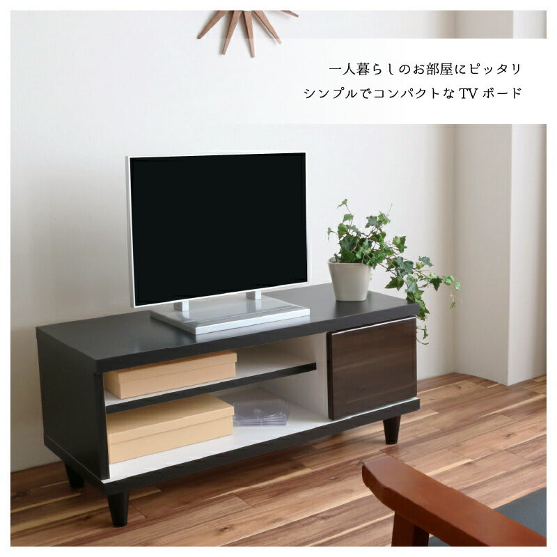 幅９０テレビボード〈ラハム〉 ロータイプ テレビ台 プリント化粧合板 ハイグロスシート タッピング 脚高100mm シンプル 安い オシャレ 丈夫 可愛い 計９色 90TVボード Lahamu【大型商品】