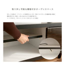 幅９０テレビボード〈ラハム〉 ロータイプ テレビ台 プリント化粧合板 ハイグロスシート タッピング 脚高100mm シンプル 安い オシャレ 丈夫 可愛い 計９色 90TVボード Lahamu【大型商品】